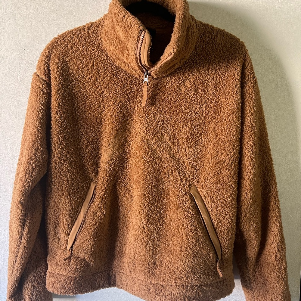 North Face Women’s Brown Sherpa Fleece Sweater